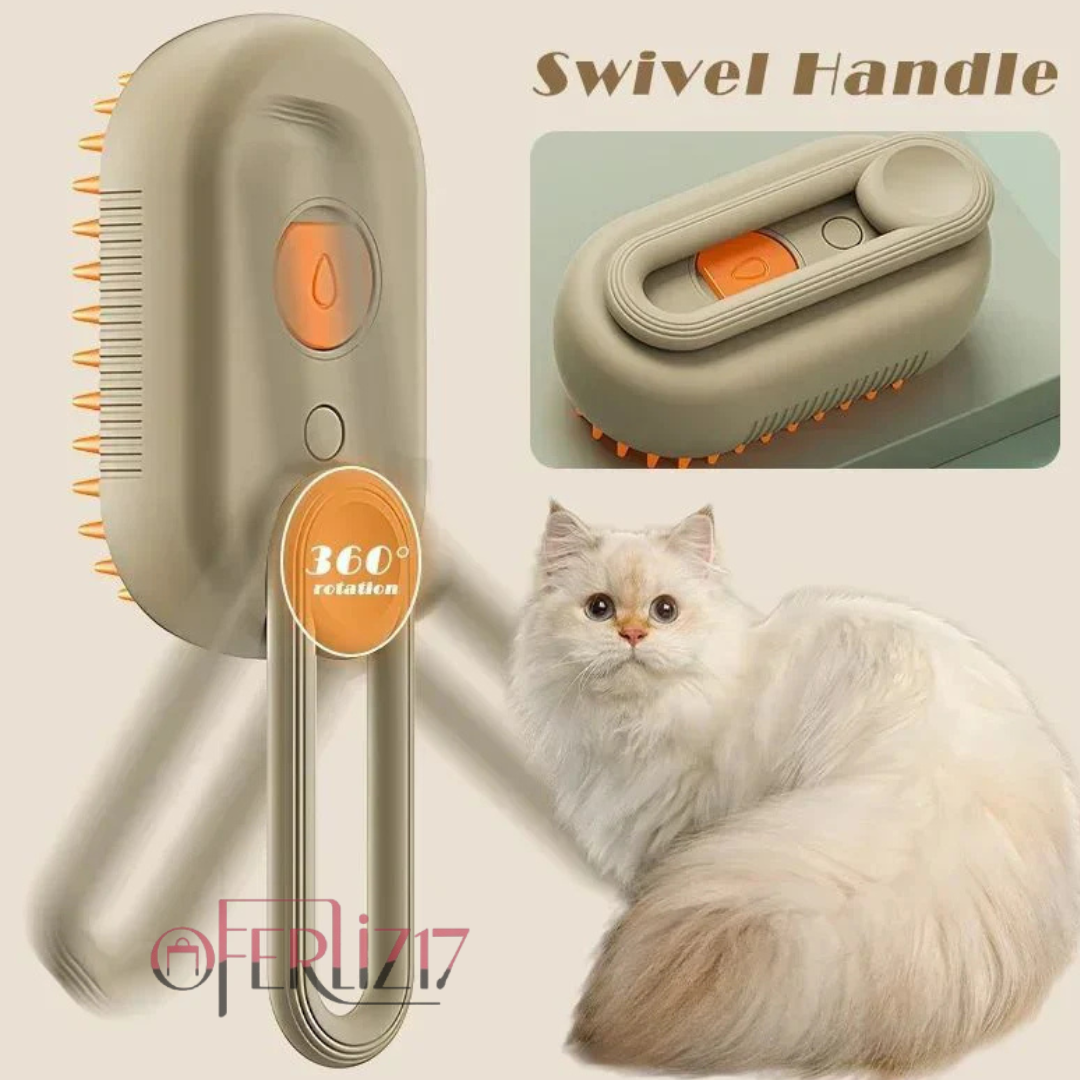 Cepillo de Vapor 3 en 1 para mascotas